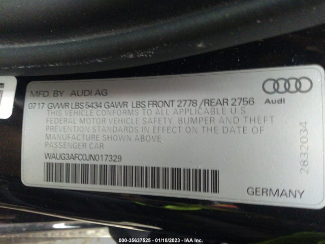 Audi A6 Premium Plus 2018 WAUG3AFC0JN017329 Image 9