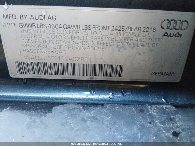 WAUKEAFM1CA028511 Audi A3 2.0t Premium Plus
