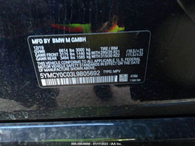 5YMCY0C03L9B05692 BMW X6 M