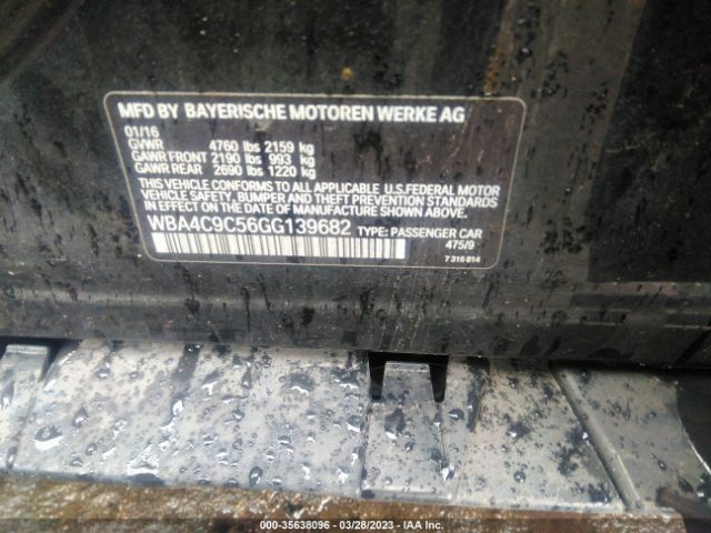 WBA4C9C56GG139682 BMW 4 Series 428i Xdrive