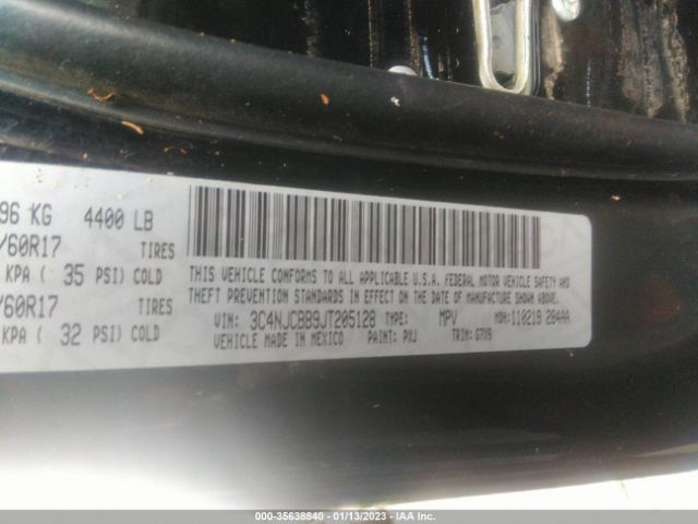 3C4NJCBB9JT205128 Jeep Compass Latitude