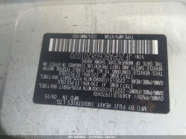 JF2GPABC6G8201020 Subaru Crosstrek Premium