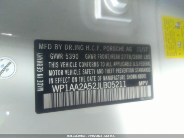 WP1AA2A52JLB05211 Porsche Macan