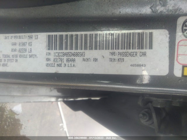 Chrysler 200 2013 1C3CCBAB5DN686503 Image 10