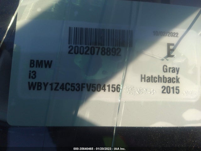 BMW I3 2015 WBY1Z4C53FV504156 Image 9