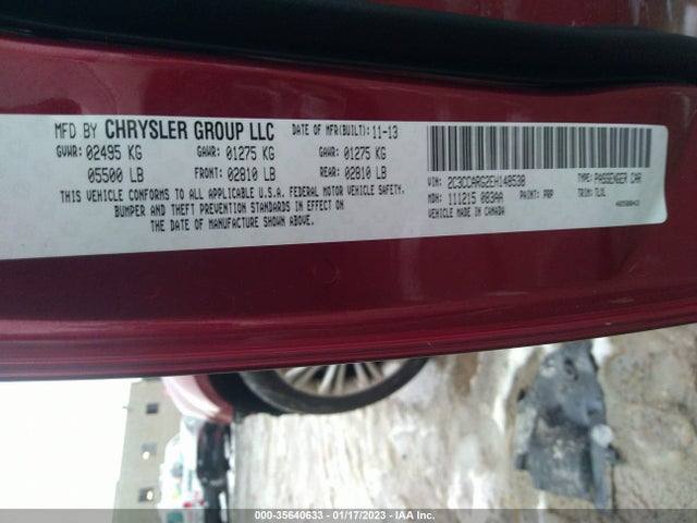 Chrysler 300 2014 2C3CCARG2EH148538 Image 9