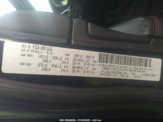 1C4RJFLG8HC624543 Jeep Grand Cherokee Trailhawk