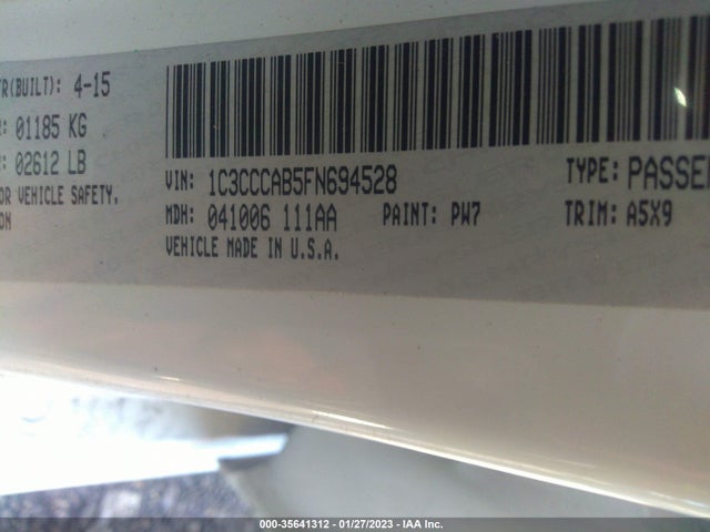 Chrysler 200 Limited 2015 1C3CCCAB5FN694528 Image 9