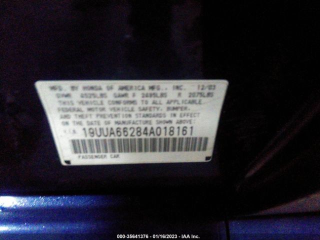 19UUA66284A018161 Acura TL