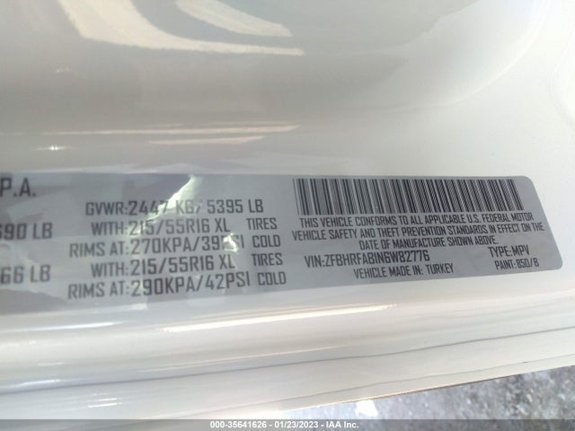 2022 Ram Promaster City, VIN: ZFBHRFAB1N6W82776