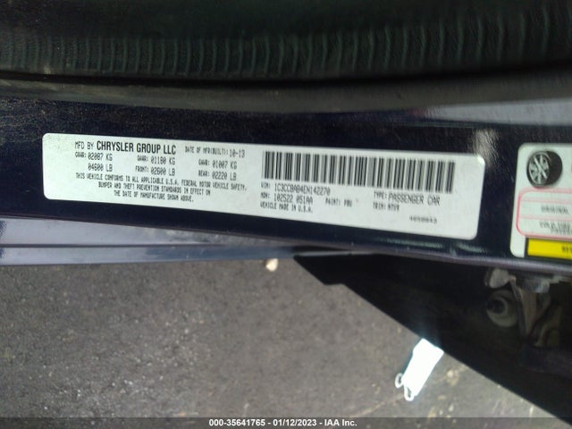 1C3CCBAB4EN142270 Chrysler 200 LX
