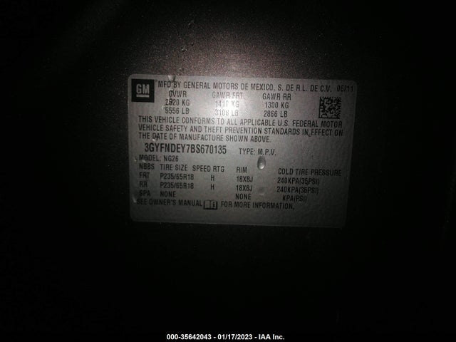 Cadillac Srx Luxury Collection 2011 3GYFNDEY7BS670135 Image 9