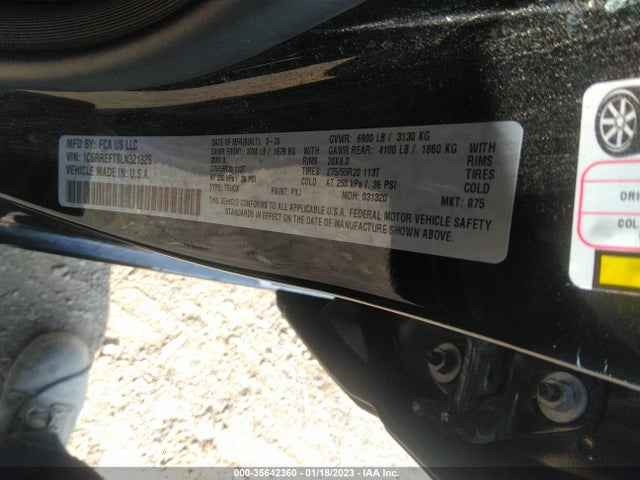RAM 1500 Lone Star 2020 1C6RREFT8LN321326 Image 11