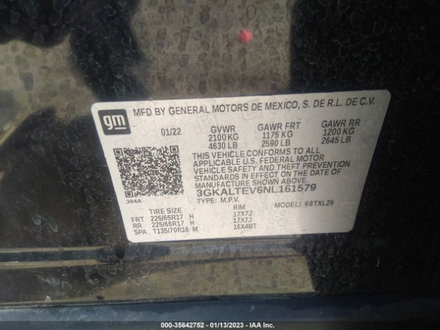 3GKALTEV6NL161579 GMC Terrain Sle