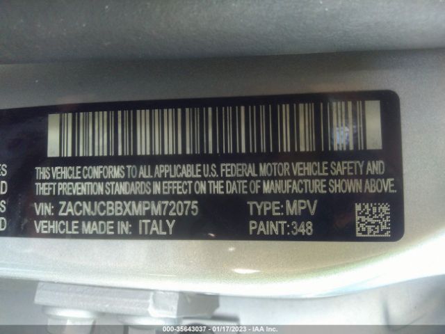 ZACNJCBBXMPM72075 Jeep Renegade Latitude