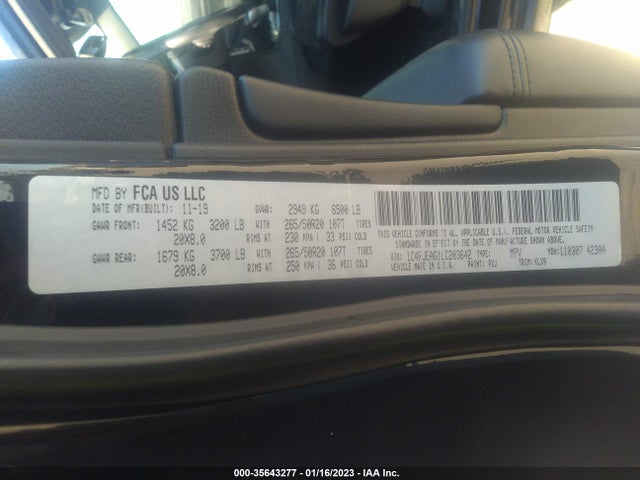 2020 Jeep Grand Cherokee, VIN: 1C4RJEAG1LC203642