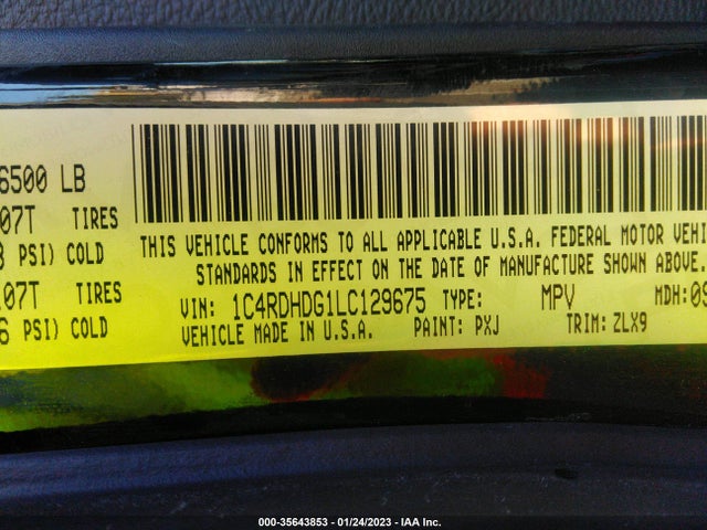 Dodge Durango Gt Plus 2020 1C4RDHDG1LC129675 Image 9
