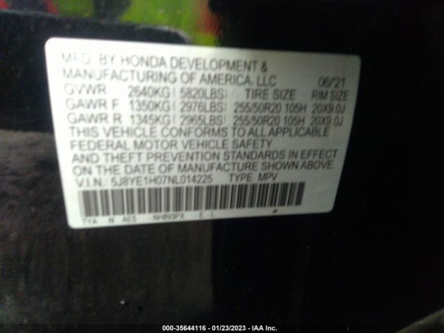 5J8YE1H07NL014225 Acura Mdx W/a-spec Package