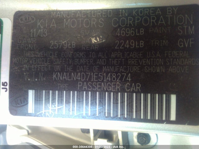 KIA Cadenza Premium 2014 KNALN4D71E5148274 Image 11