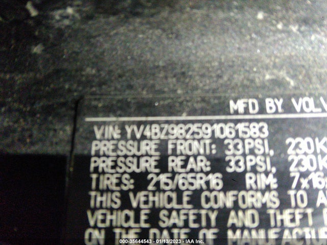 Volvo Xc70 3.2l 2009 YV4BZ982591061583 Image 10