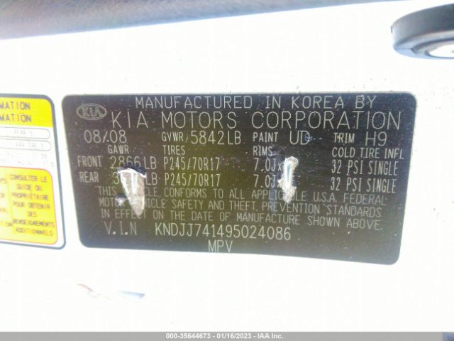 KNDJJ741495024086 KIA Borrego Ex