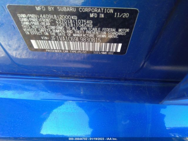 JF1VA1C69L9830815 Subaru Wrx Premium
