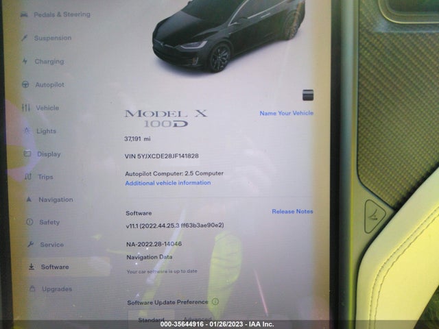 Tesla Model X 75d/100d/p100d 2018 5YJXCDE28JF141828 Image 9