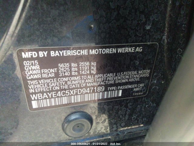 WBAYE4C5XFD947189 BMW 7 Series 740li