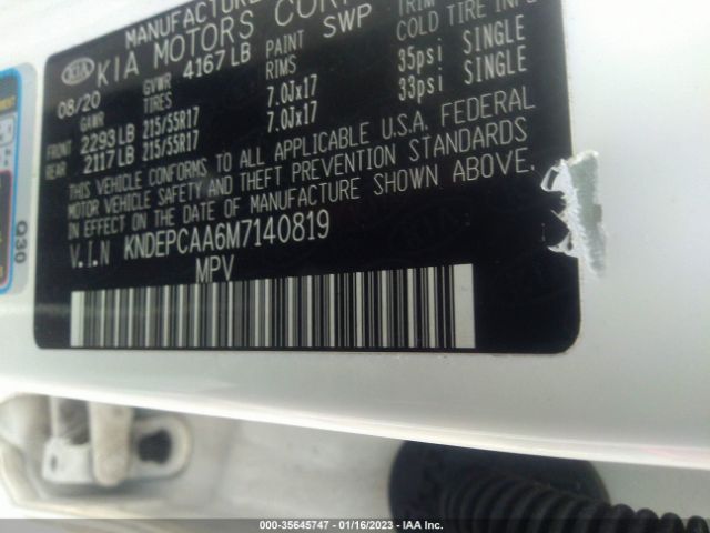 KNDEPCAA6M7140819 KIA Seltos Lx