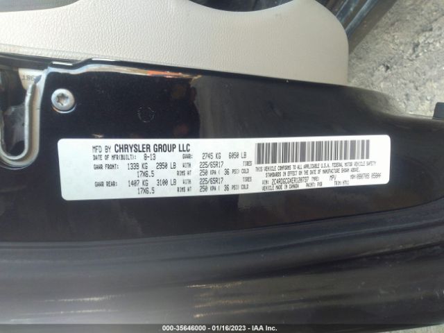 2C4RDGCGXER120737 Dodge Grand Caravan Sxt