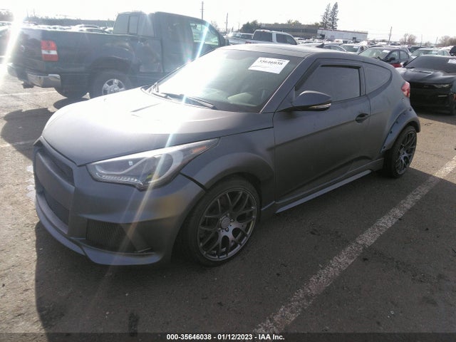2013 HYUNDAI VELOSTER TURBO W/BLACK INT VIN: KMHTC6AE5DU106276