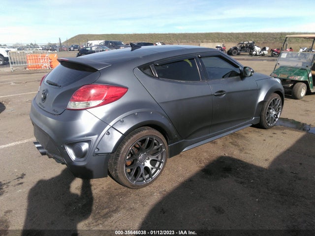 2013 HYUNDAI VELOSTER TURBO W/BLACK INT VIN: KMHTC6AE5DU106276