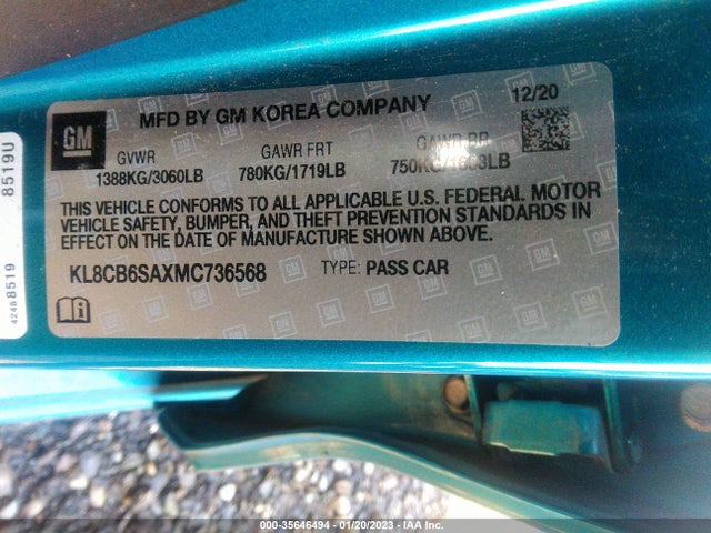 Chevrolet SPARK LS 2021 KL8CB6SAXMC736568 Image 10