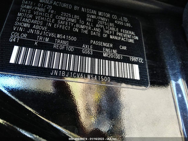 2020 Nissan Rogue, VIN: JN1BJ1CV6LW541500