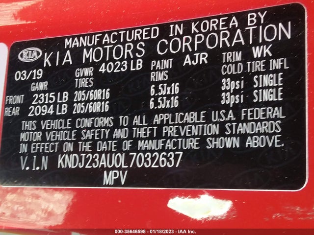 2020 Kia Soul, VIN: KNDJ23AU0L7032637