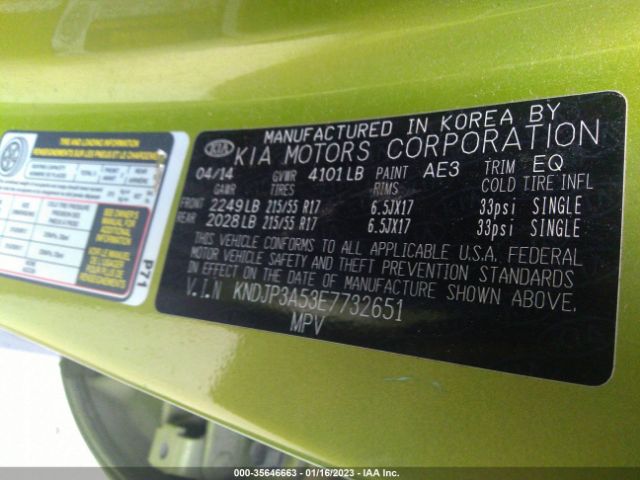 KNDJP3A53E7732651 KIA SOUL +