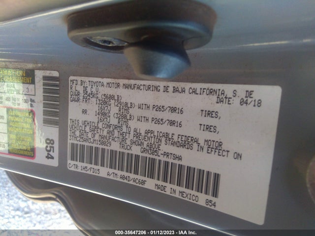 2018 Toyota Tacoma, VIN: 3TMCZ5AN3JM150029