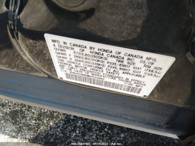 2HNYD18616H531485 Acura Mdx Touring