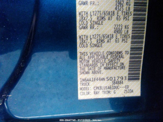 1N6AA1F44HN501793 Nissan Titan Xd Pro-4x