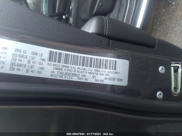 Dodge Durango Sxt Plus 2019 1C4RDJAG5KC828012 Image 10