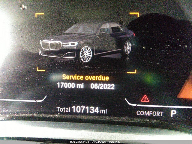 BMW 7 Series 740i Xdrive 2020 аукцион фото