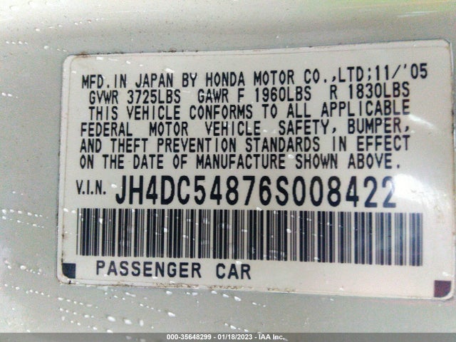 Acura RSX 2006 JH4DC54876S008422 Image 11