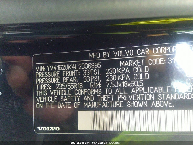 2020 Volvo XC40, VIN: YV4162UK4L2336895