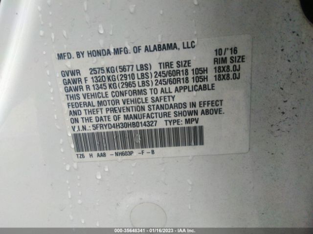 5FRYD4H30HB014327 Acura MDX