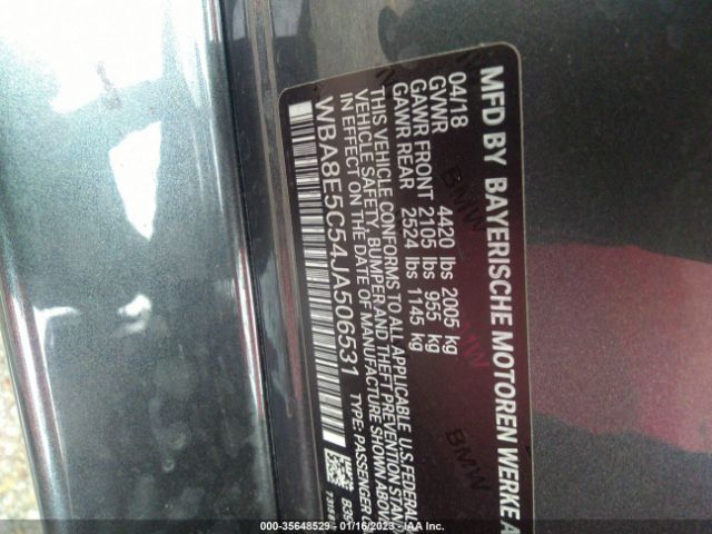 WBA8E5C54JA506531 BMW 3 Series 328d