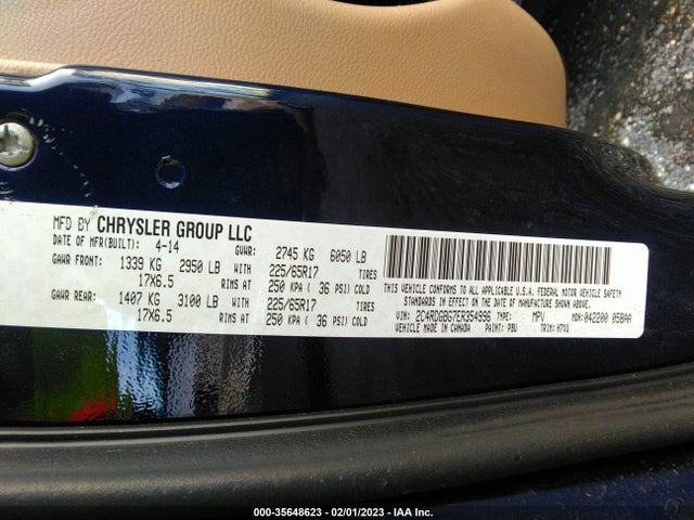 Dodge Grand Caravan 2014 2C4RDGBG7ER354996 Image 9
