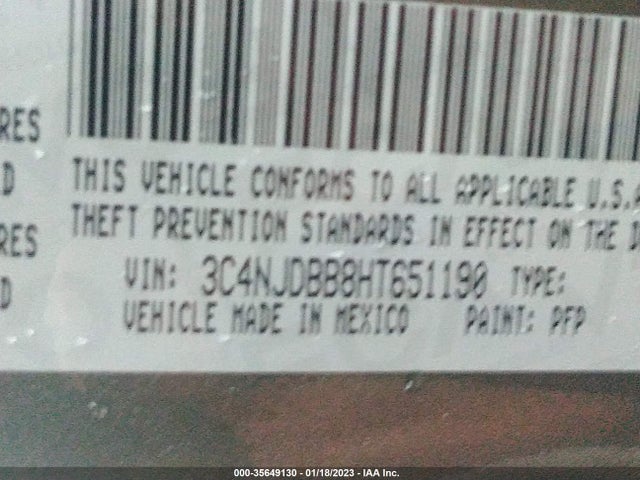 3C4NJDBB8HT651190 Jeep Compass Latitude