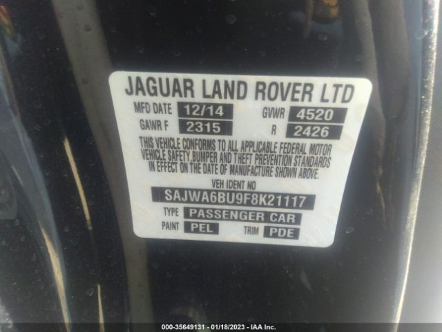 SAJWA6BU9F8K21117 Jaguar F-type V6 S
