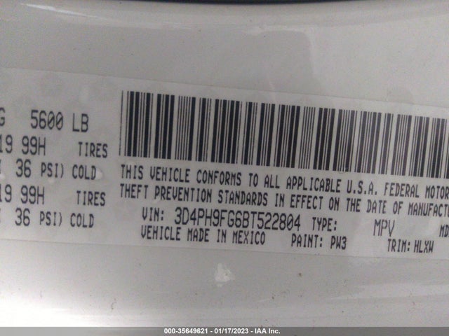 Dodge Journey Lux 2011 3D4PH9FG6BT522804 Image 10