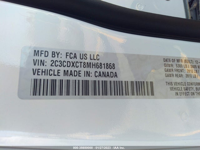 Dodge CHARGER R/T 2021 2C3CDXCT8MH681868 Image 9